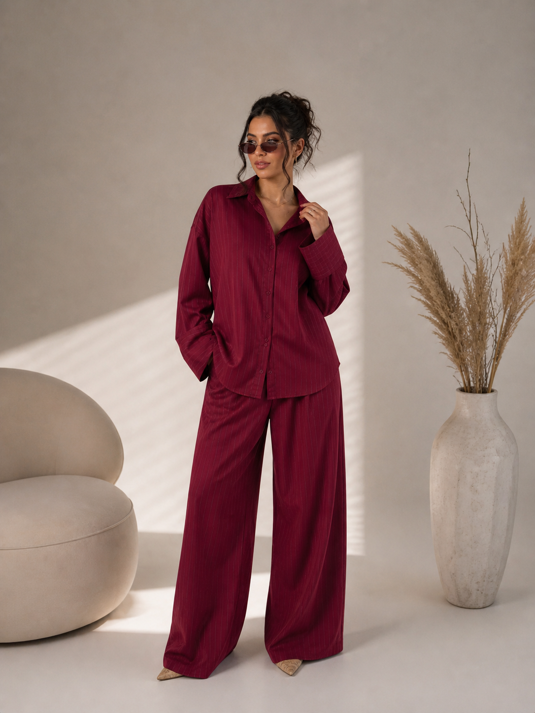 Relaxed Fit Two-Piece Set