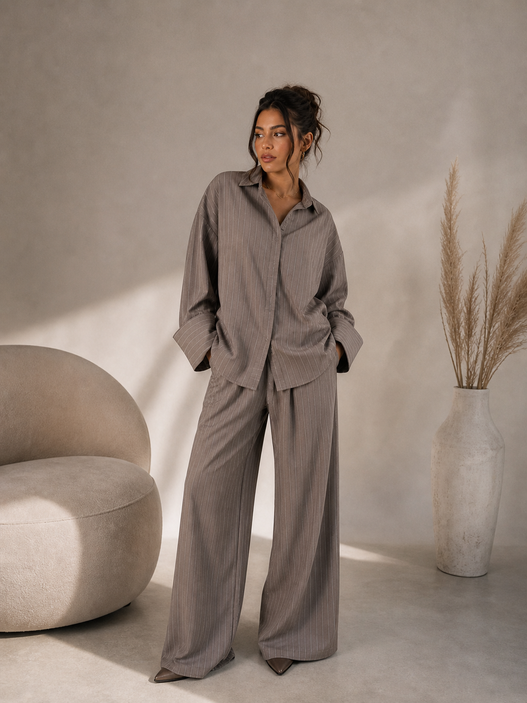 Relaxed Fit Two-Piece Set