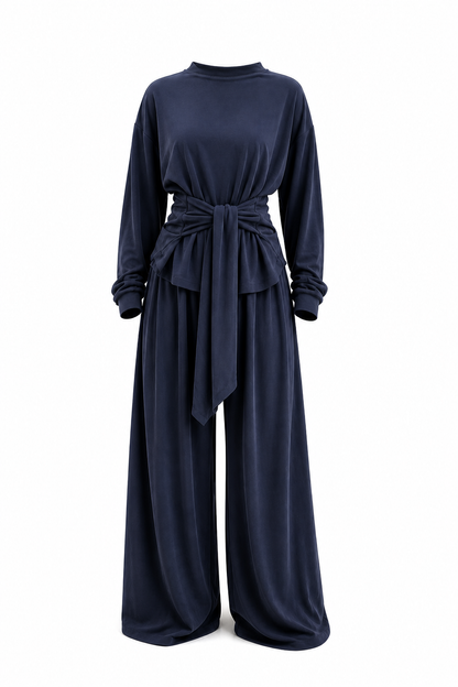 Wrap Waist Lounge Set – Premium Soft Fabric