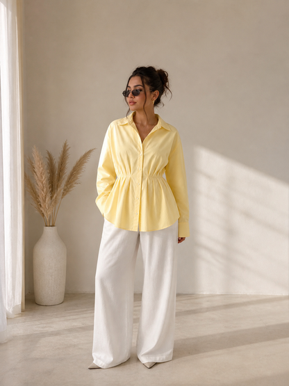 Pleated Waist Blouse