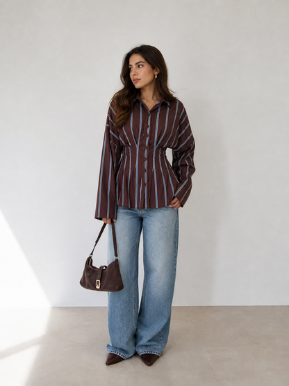 Tailored Stripe Blouse